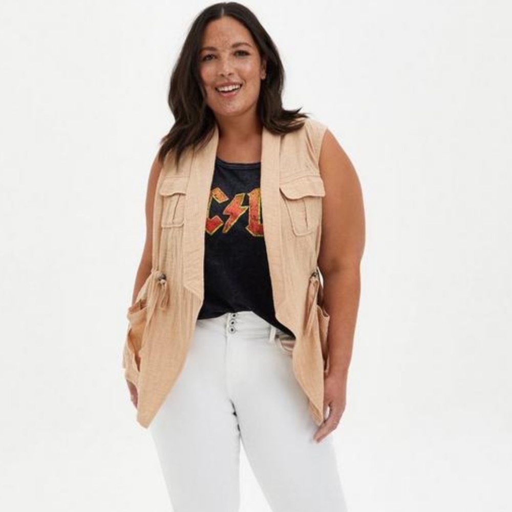 Torrid gauze vest